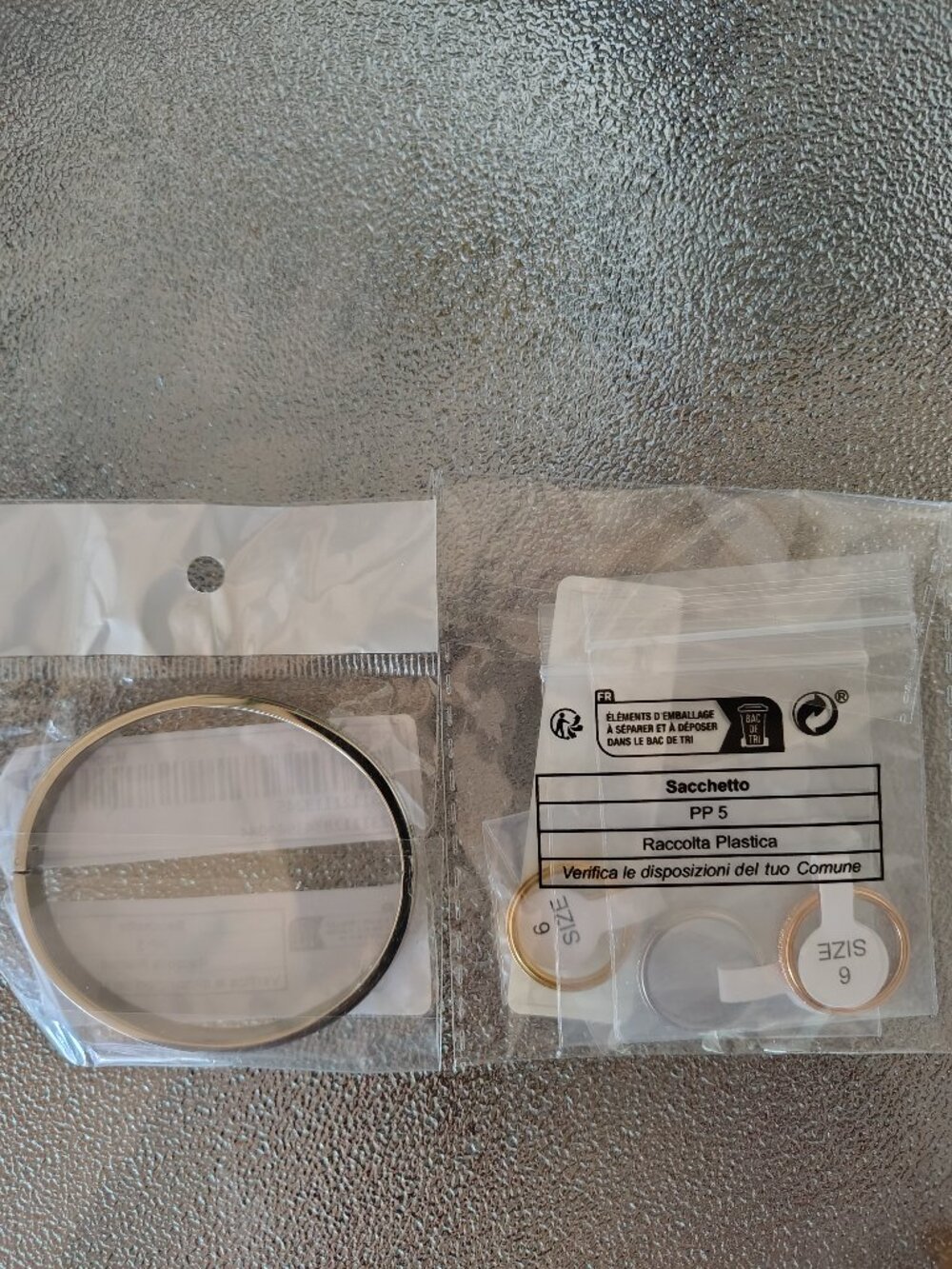 Bracelet and Triple Ring Set